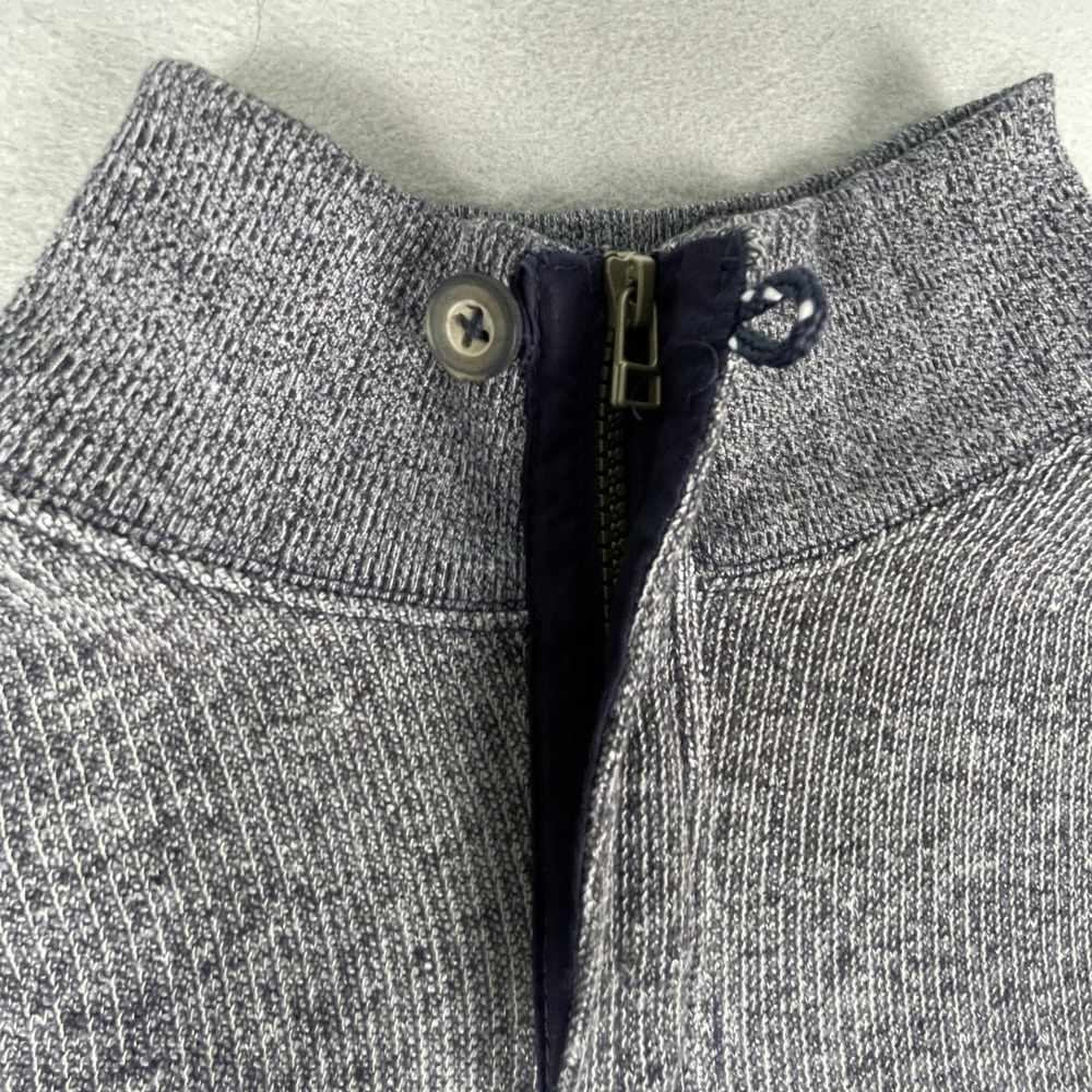 MV Sport Pullover Men L Grey Auburn Tigers Quarter Zip Button Mock Neck Marled - Picture 5 of 11